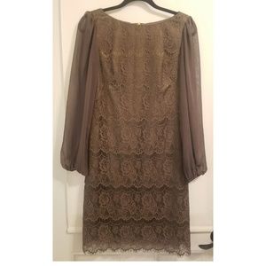 Long Sleeved Lace Eliza J Cocktail Dress